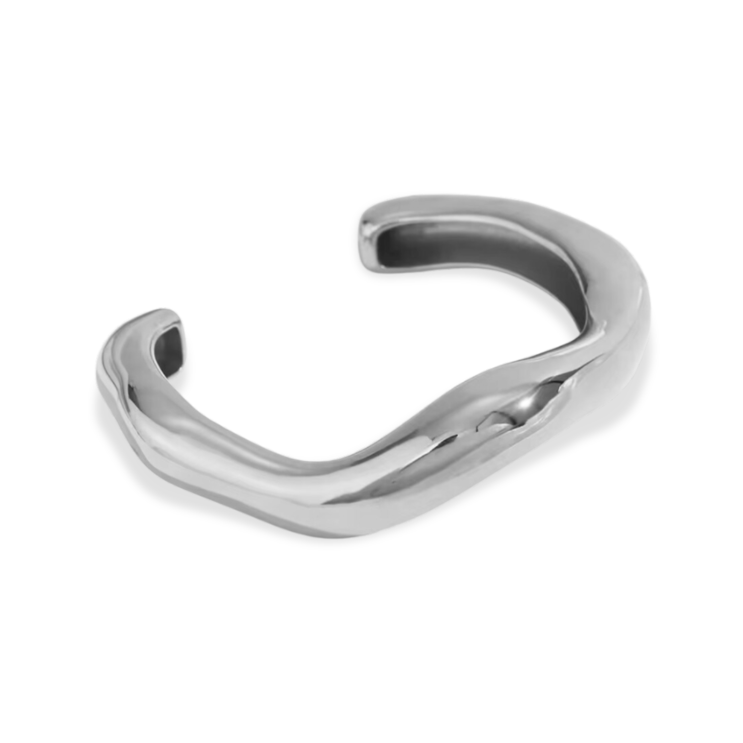 Flo Cuff Silver Bracelet