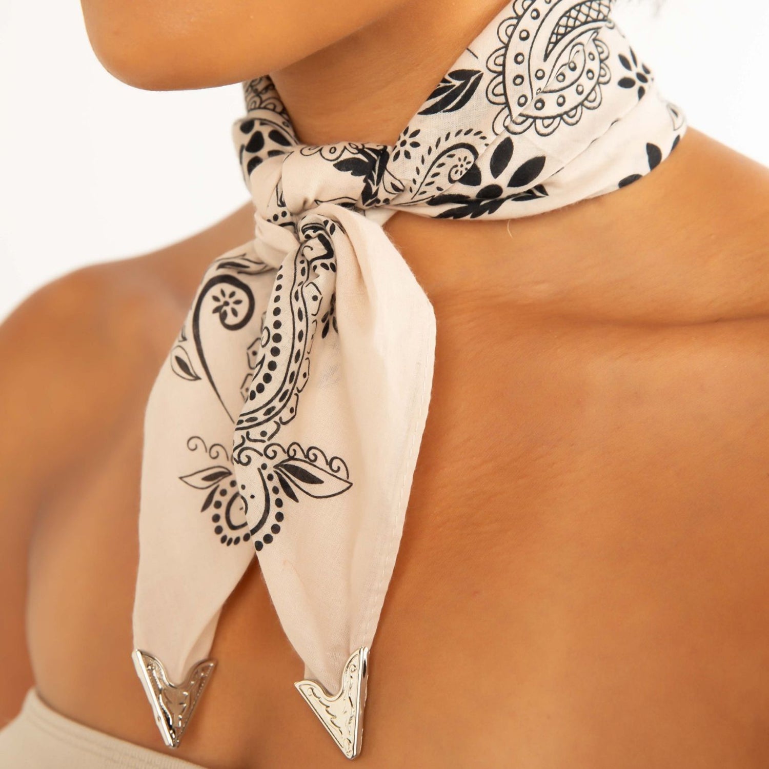 Vintage Taupe Outlaw Bandana