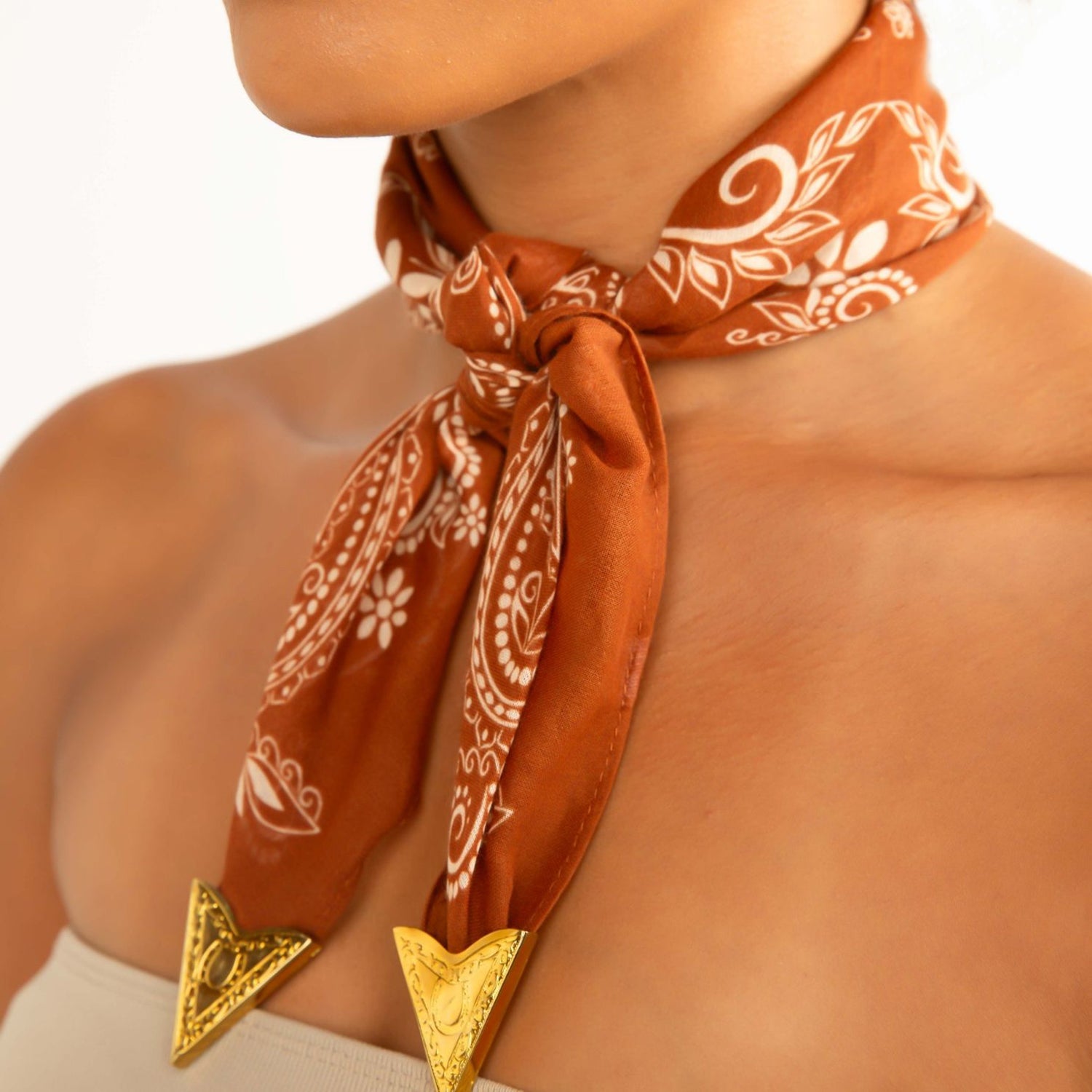 Vintage Rust Outlaw Bandana