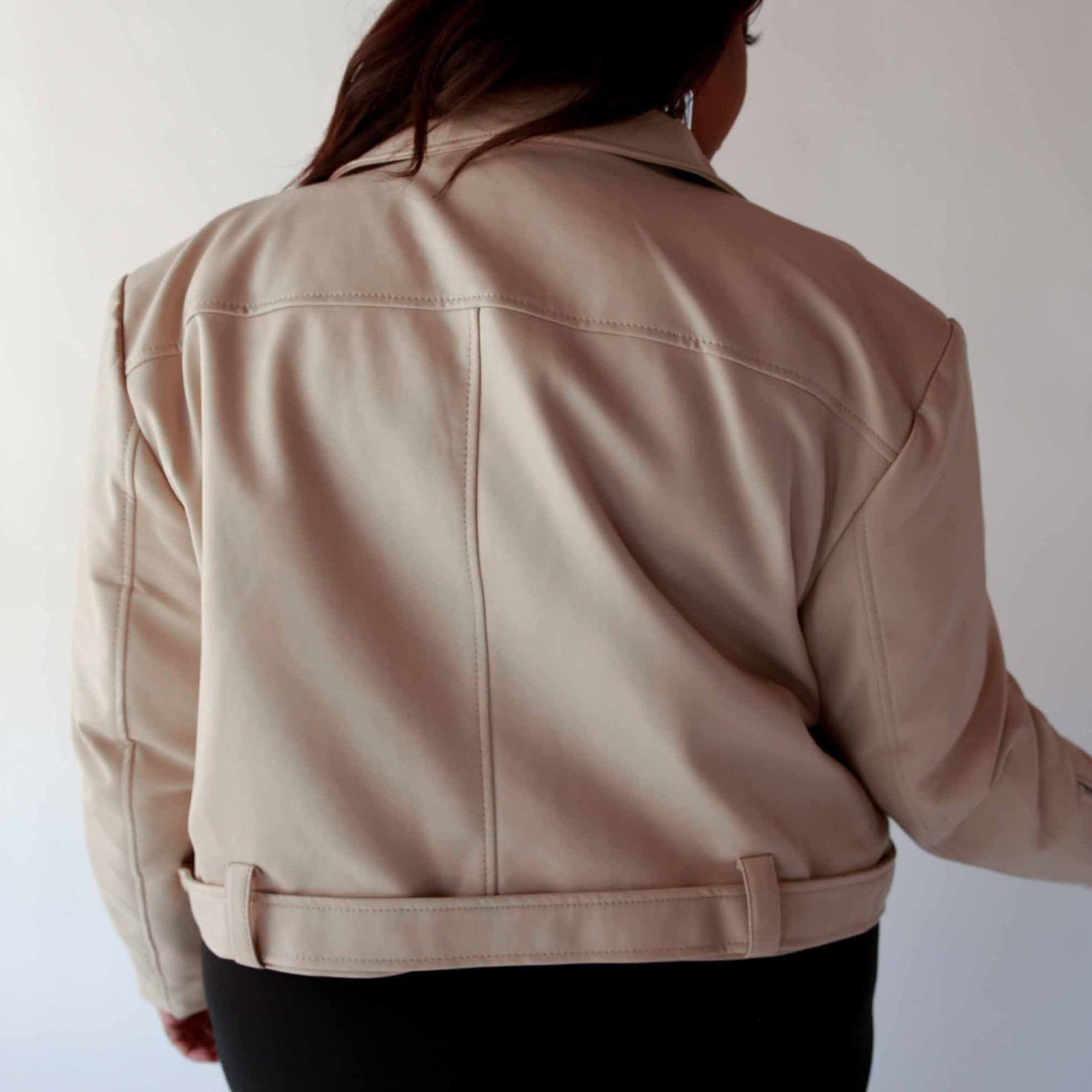 Kelly Nude Moto Jacket