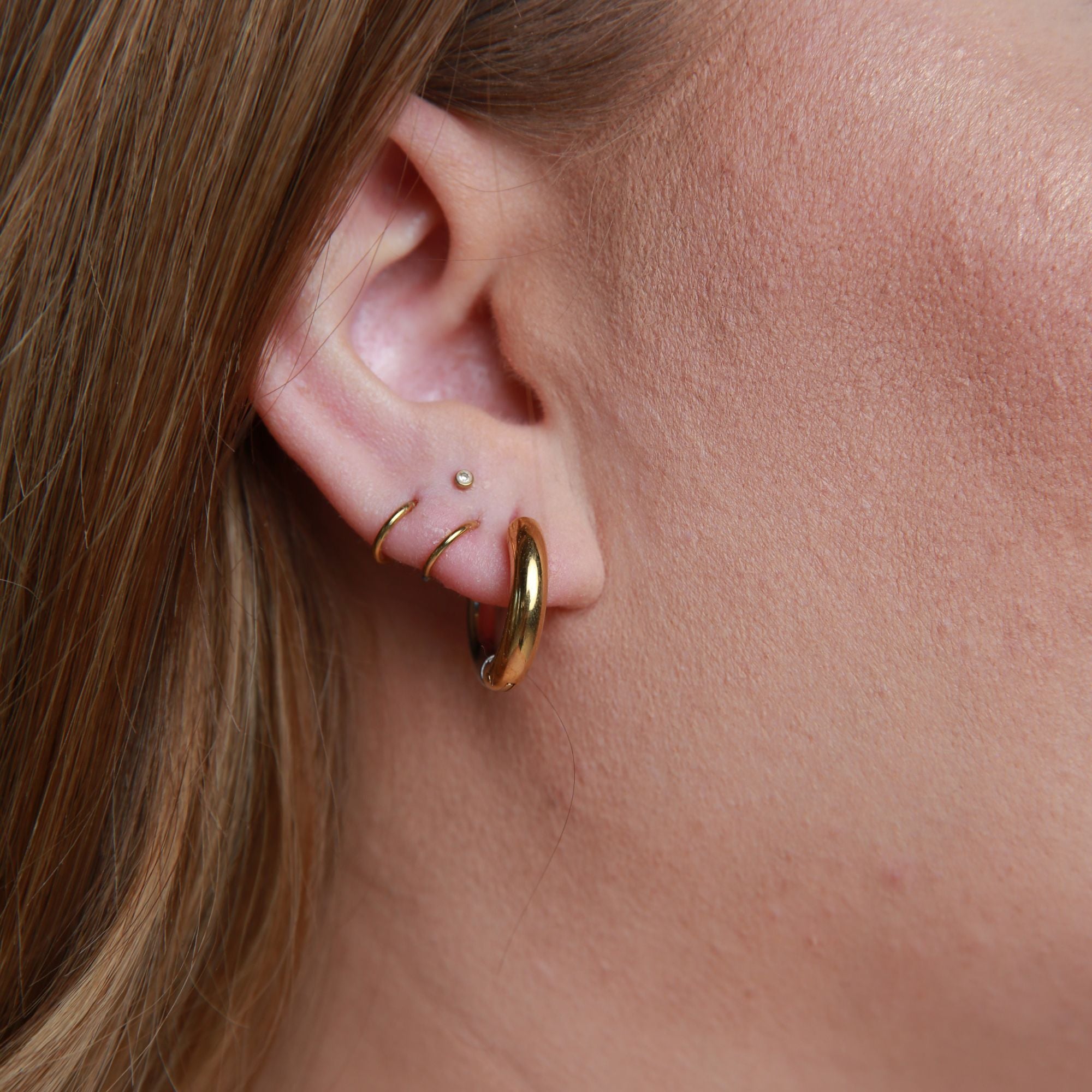 Hendrix Two-Tone Earrings