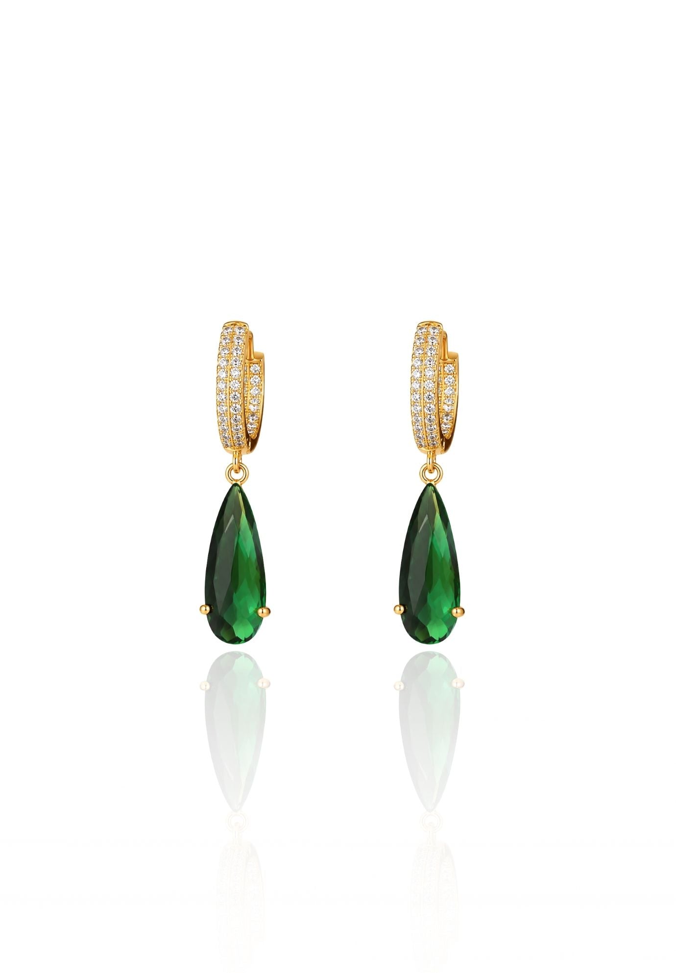 Bria Emerald Drop Earrings
