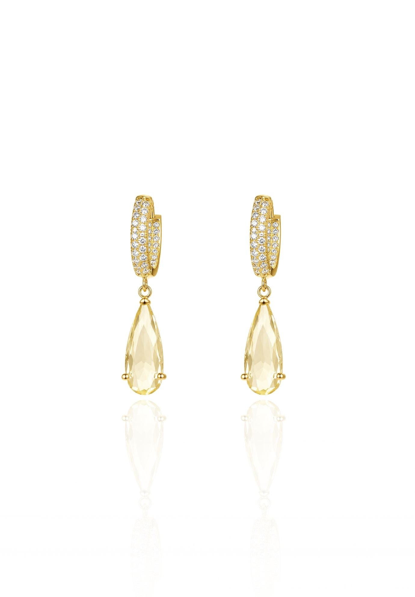 Bria Citrine Drop Earrings