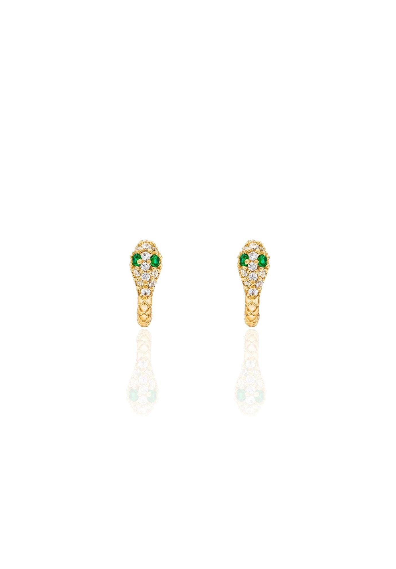 Micro Sammy Snake Huggie Earrings