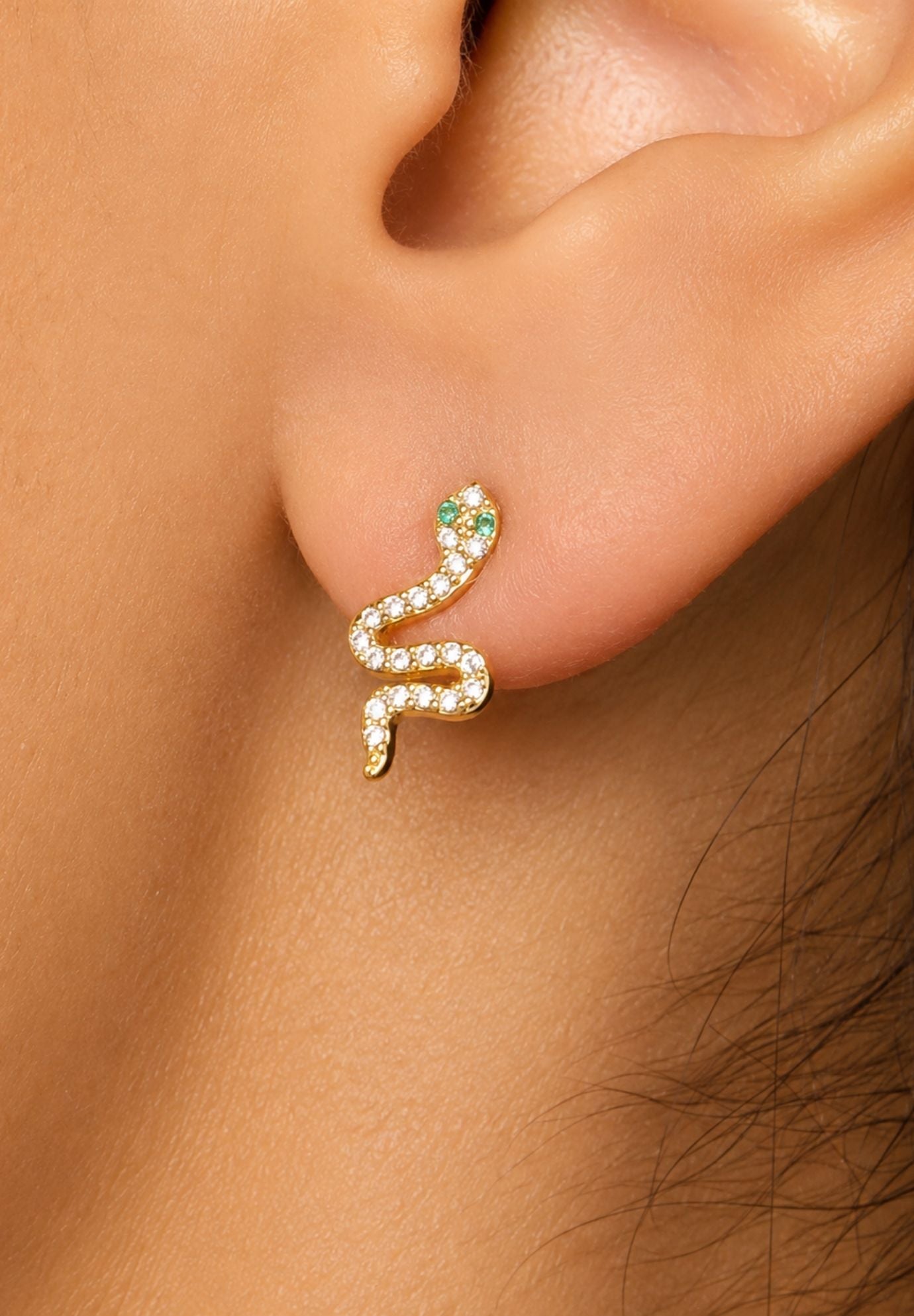 Serena Snake Stud Earrings
