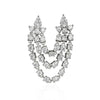 Vanna Double Pierced Silver Earring