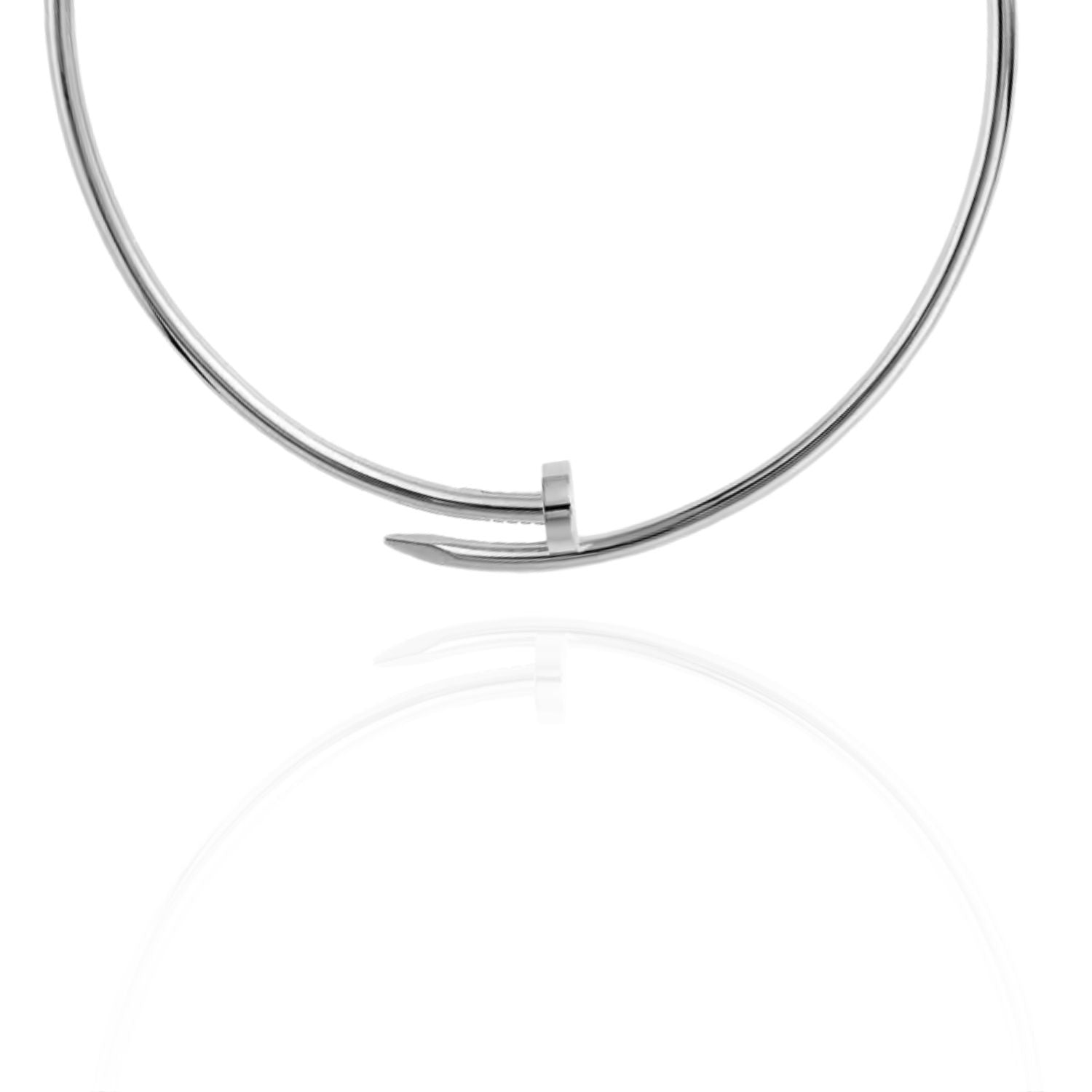 Nail Silver Necklace