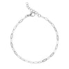 Edie Silver Paperclip Bracelet