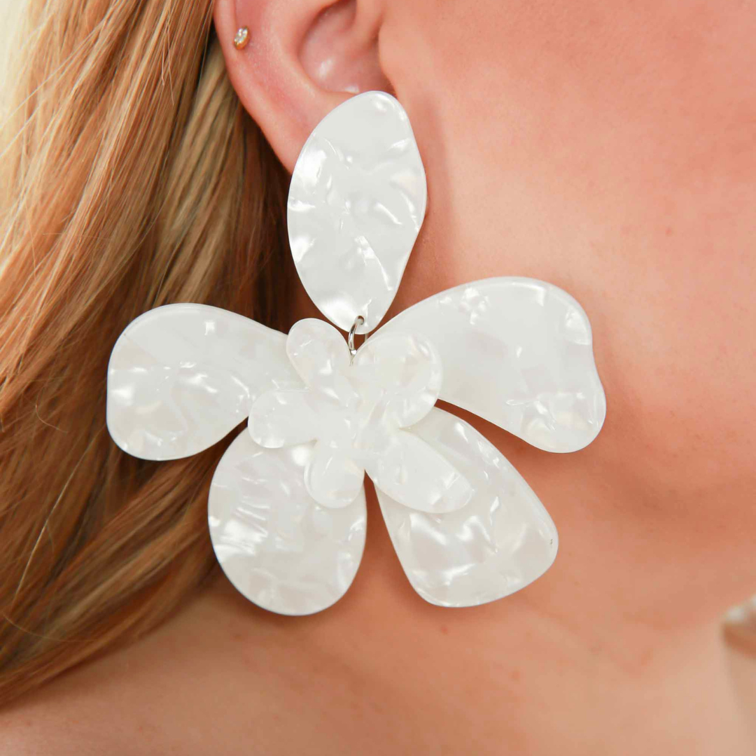 Magnolia Acrylic Earrings