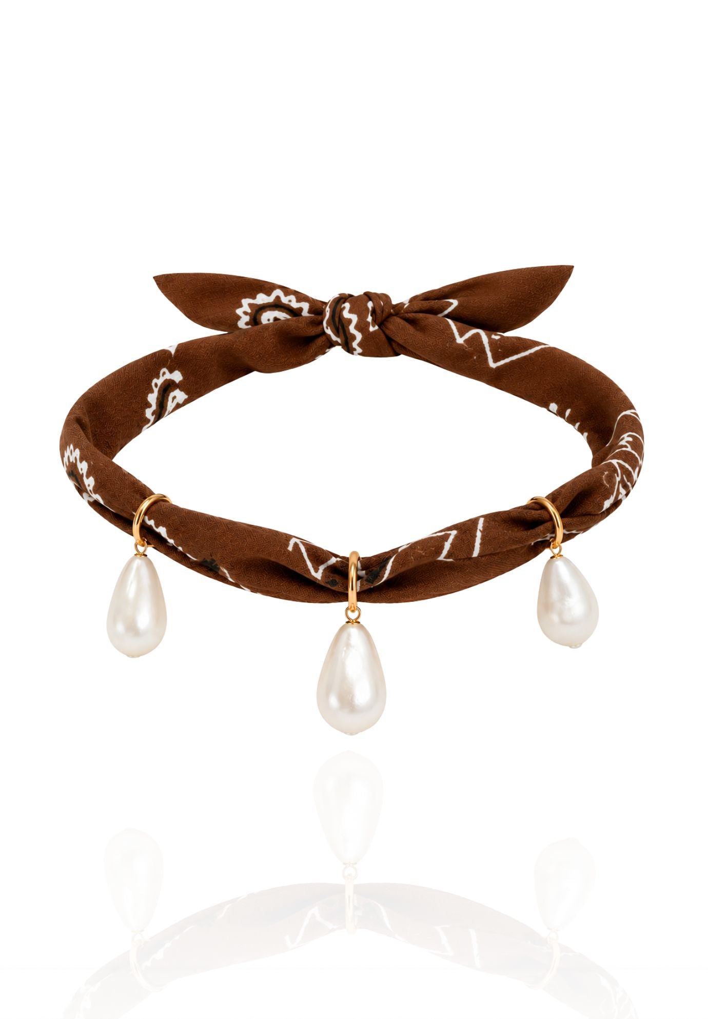 Lulu Pearl Bandana Choker
