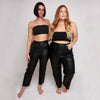 Coralie Black Leather Pants