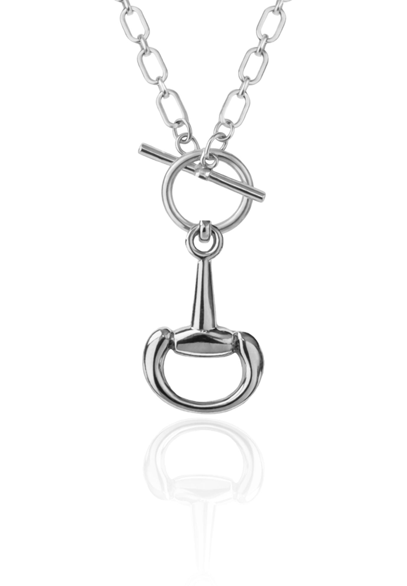 Champ Horsebit Silver Necklace