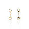 Bella Horsebit Stud Earrings