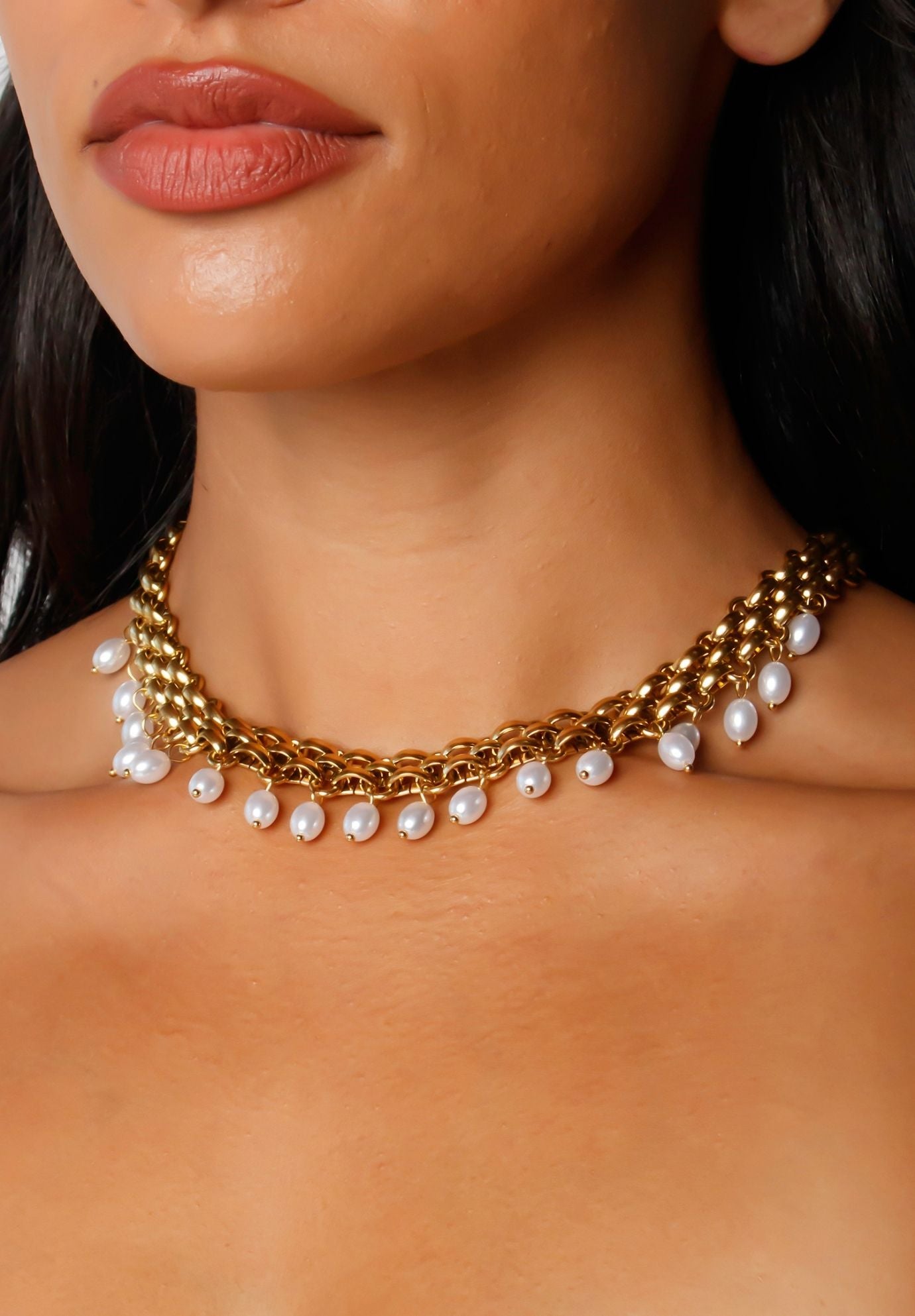 Harlow Pearl Mini Necklace