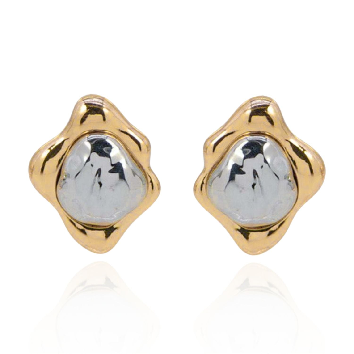 Naomi Two-Tone Earrings