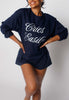 Cries Easily Long Sleeve T-Shirt Dress