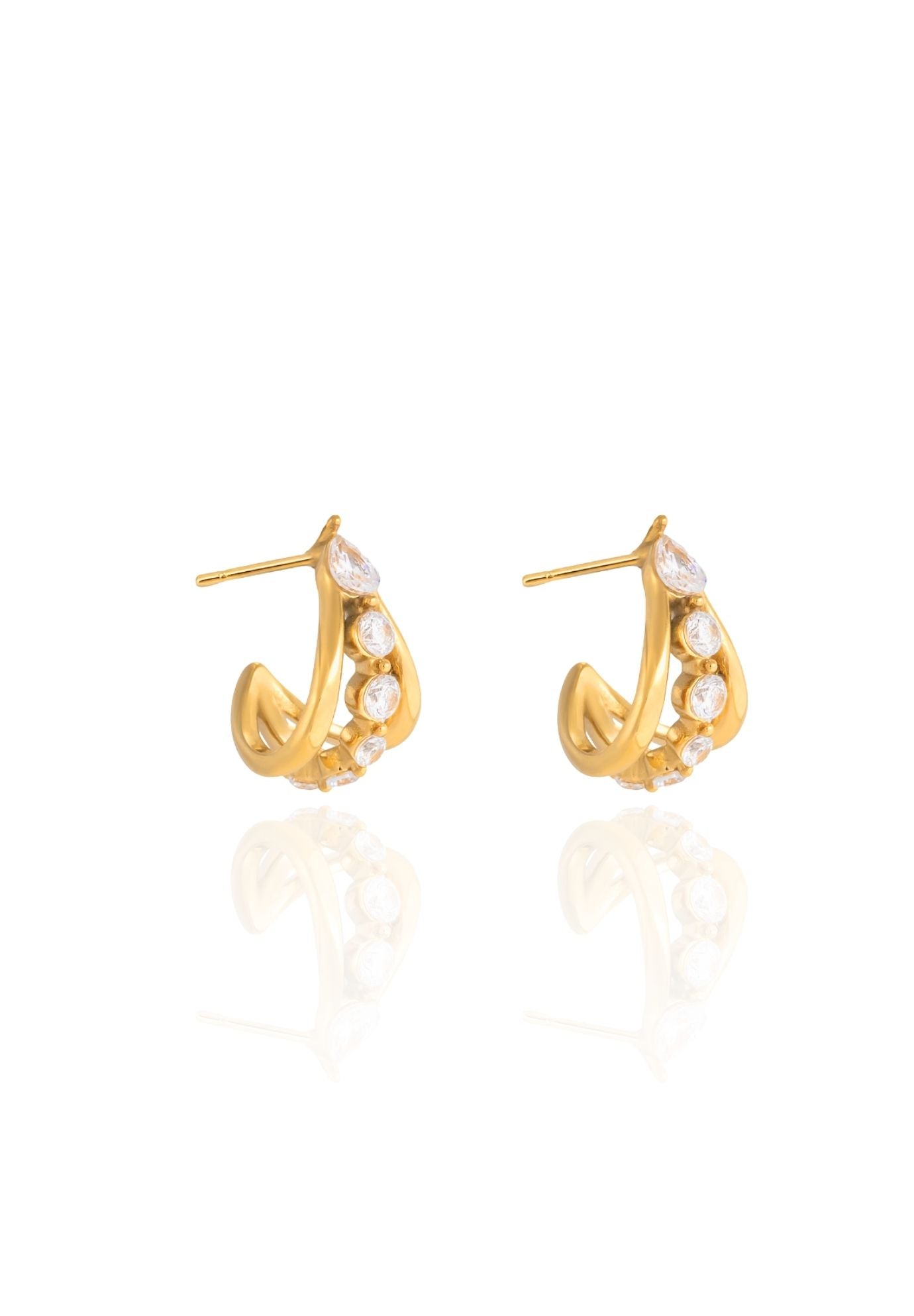 Reese CZ Hoop Earrings