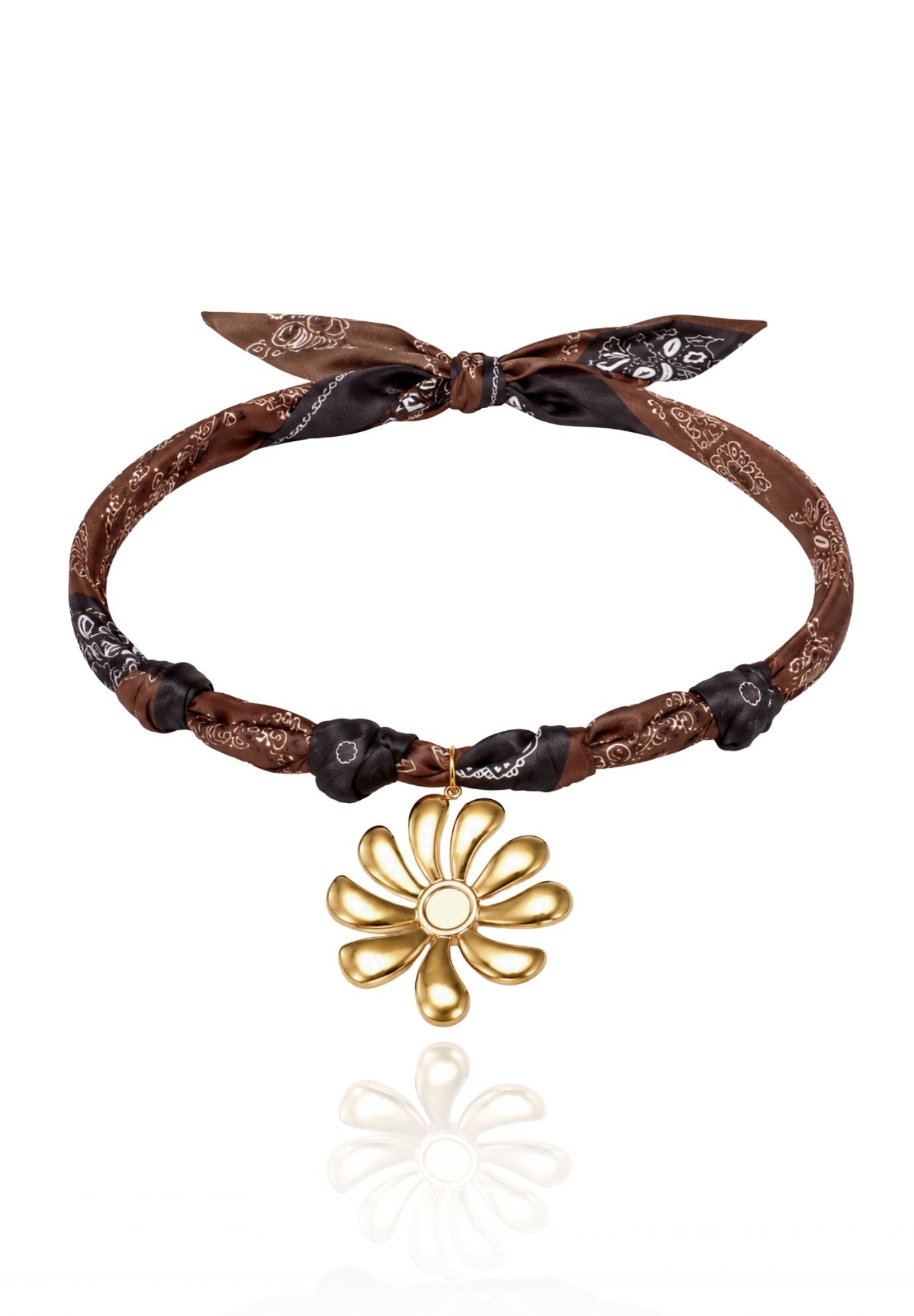 Paisley Bandana Flower Necklace