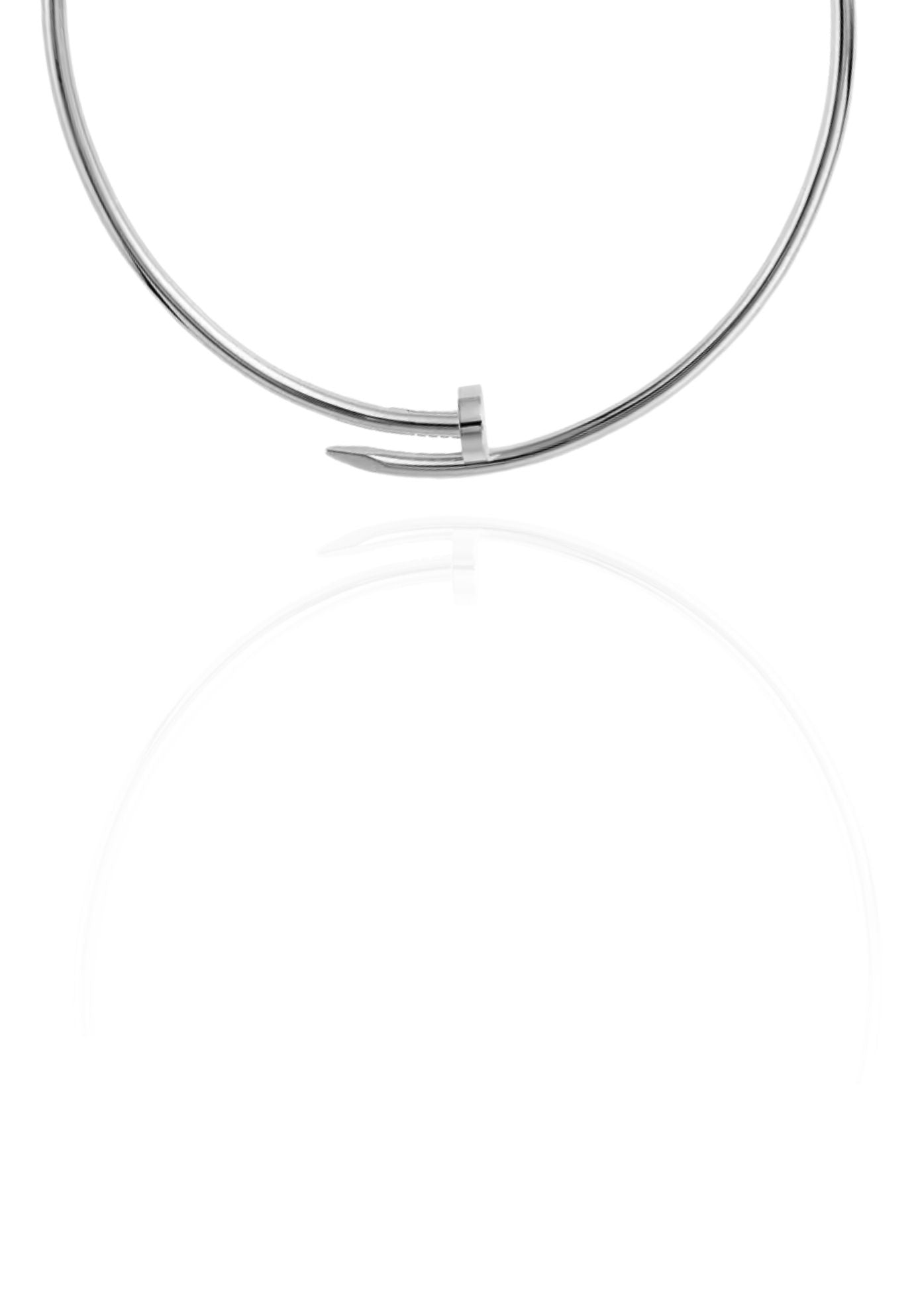 Nail Silver Necklace