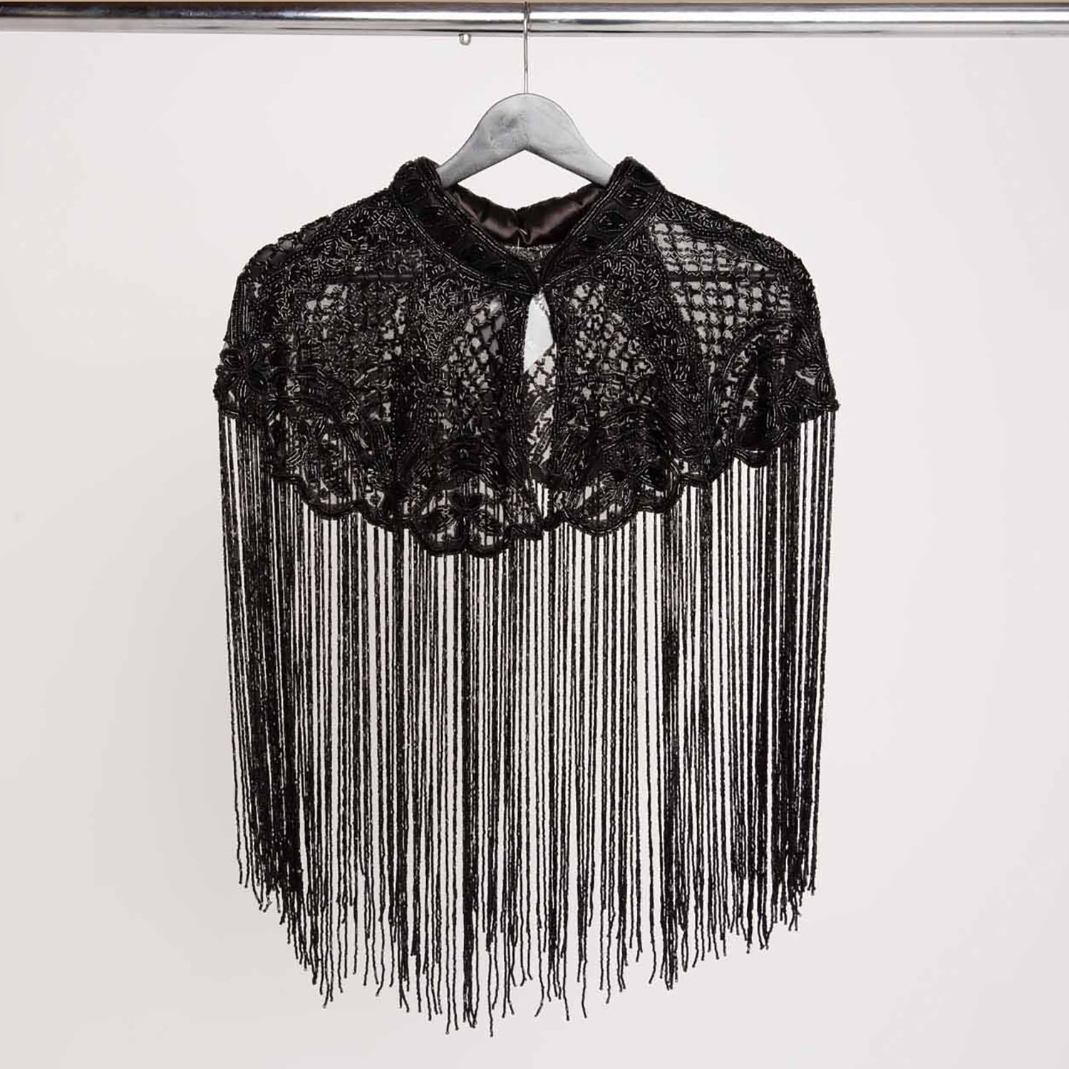 Black Beaded Cape