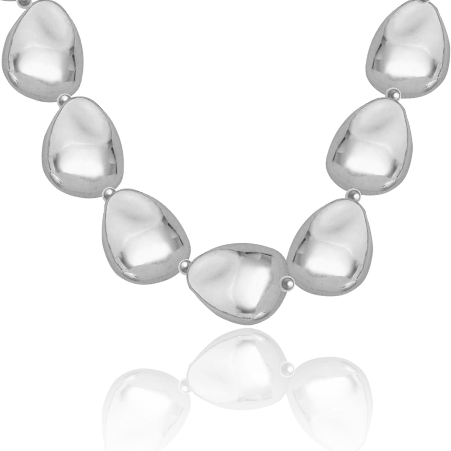 Pebbles Silver Necklace