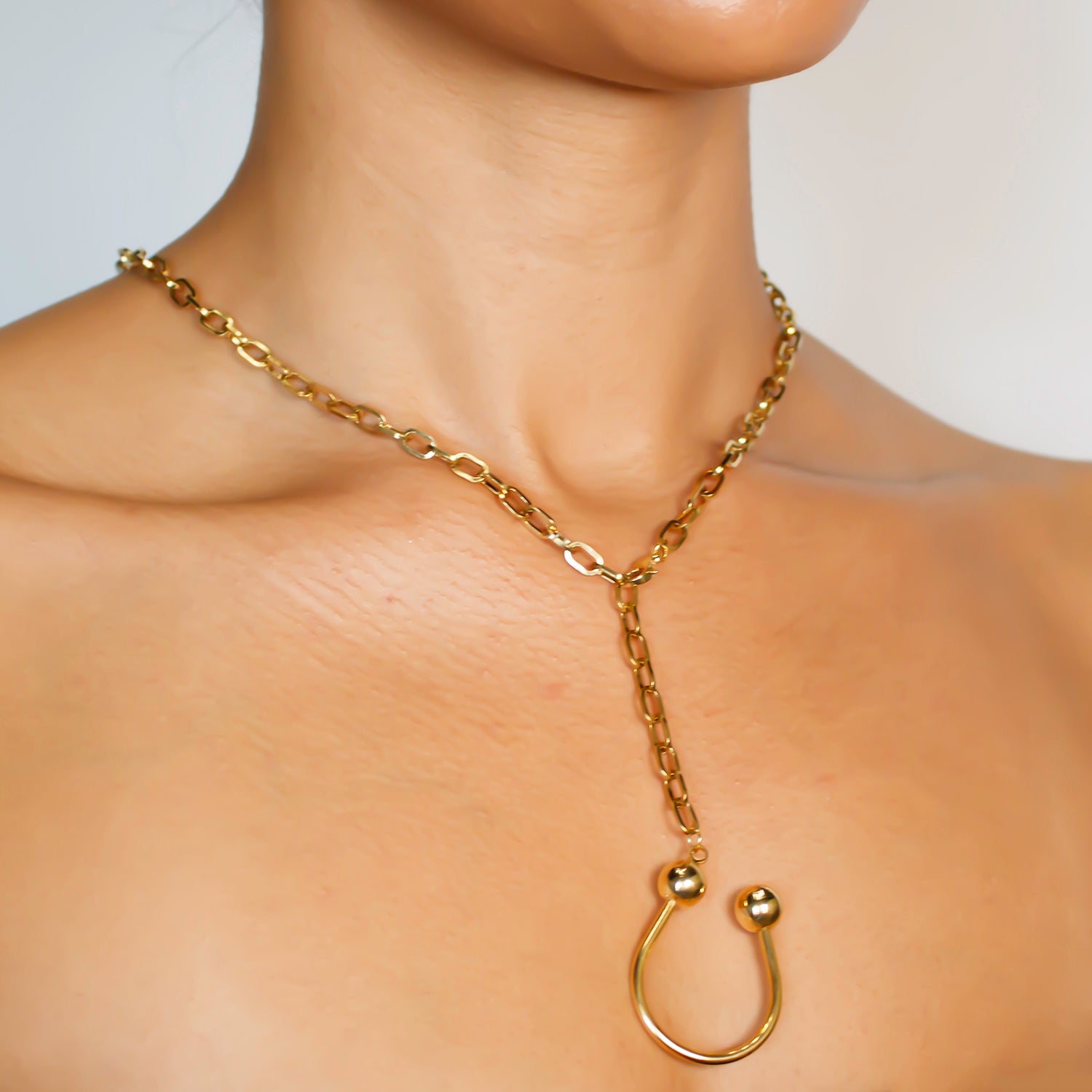 Janelle Vintage Lariat Necklace