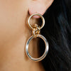 Ash Two-Tone Earrings