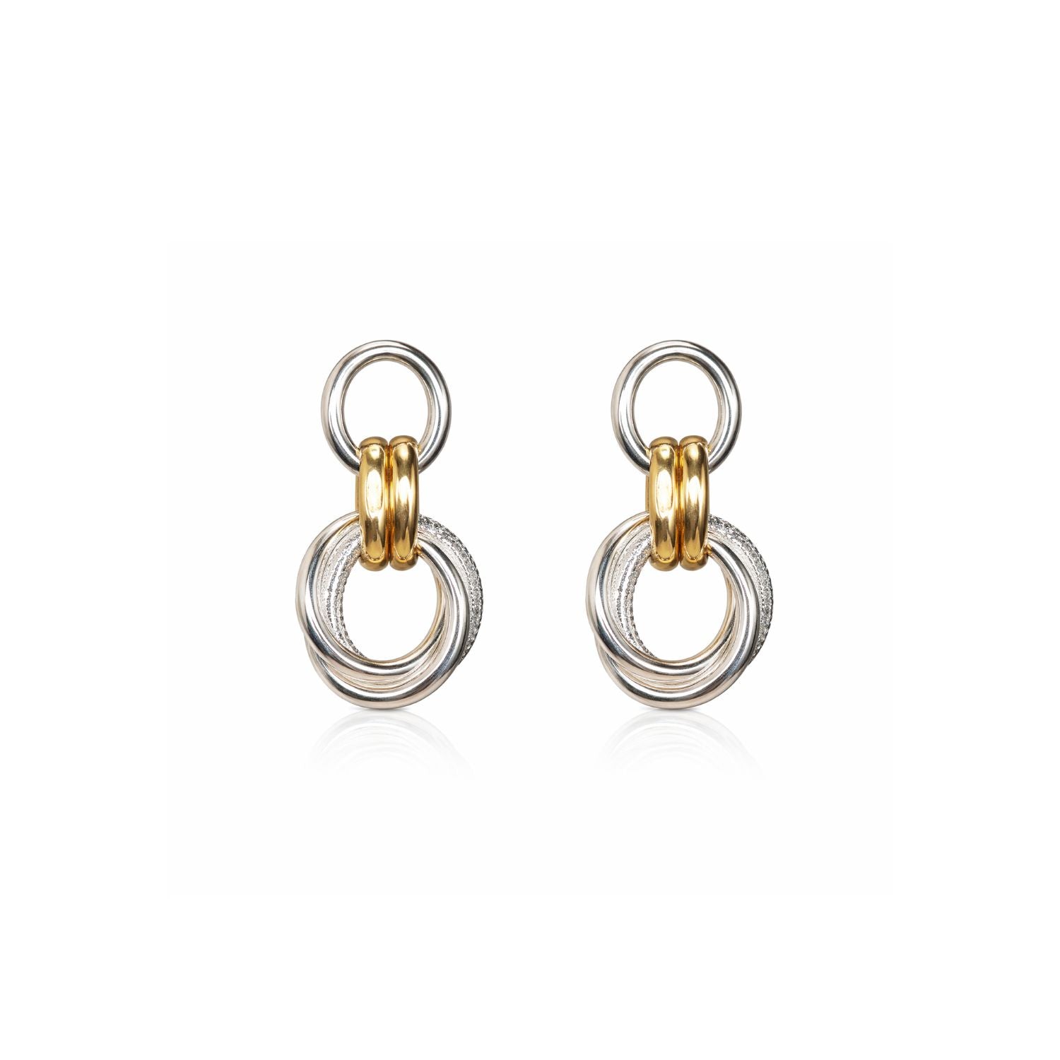 Marley Two-Tone Earrings