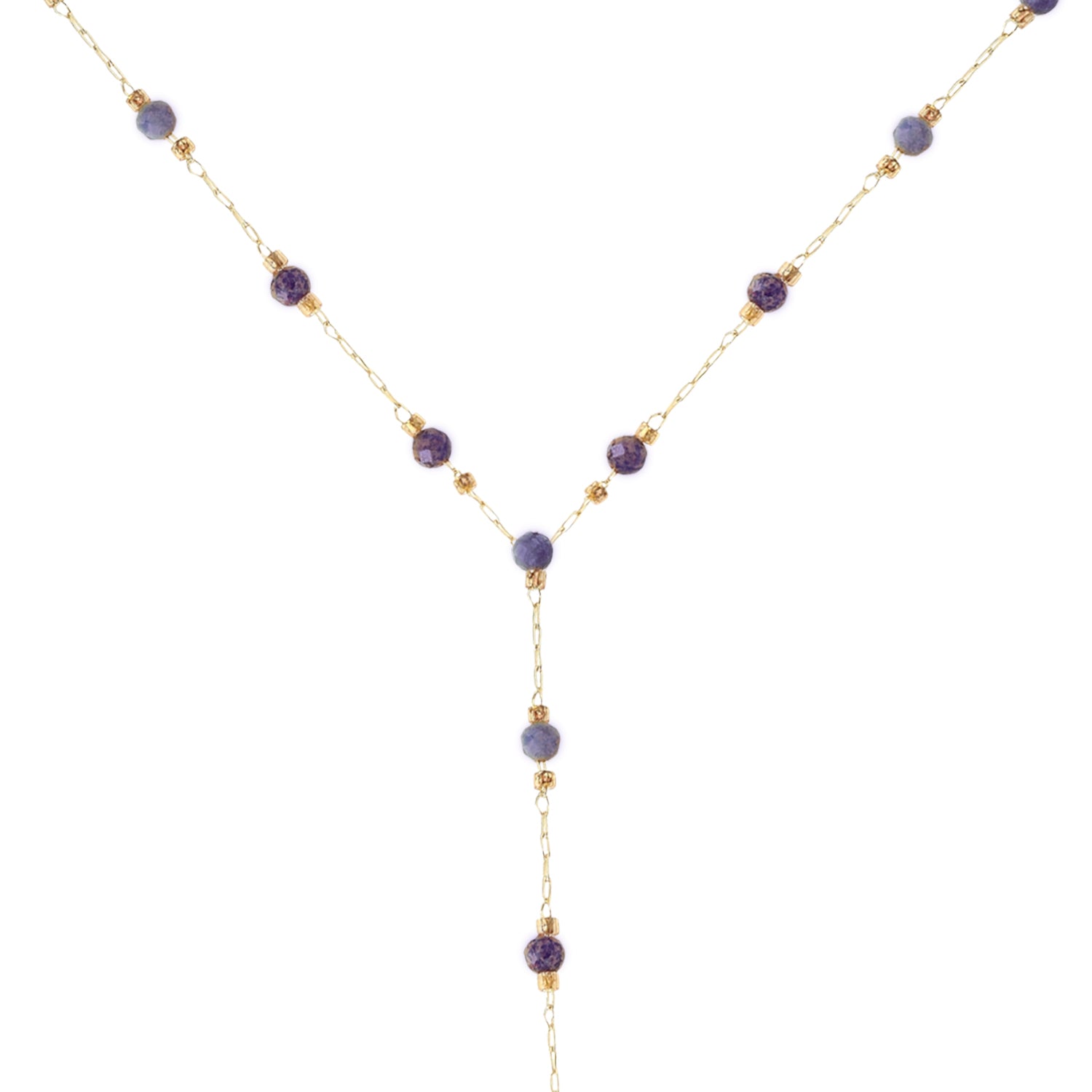 Hazle Purple Lariat Necklace