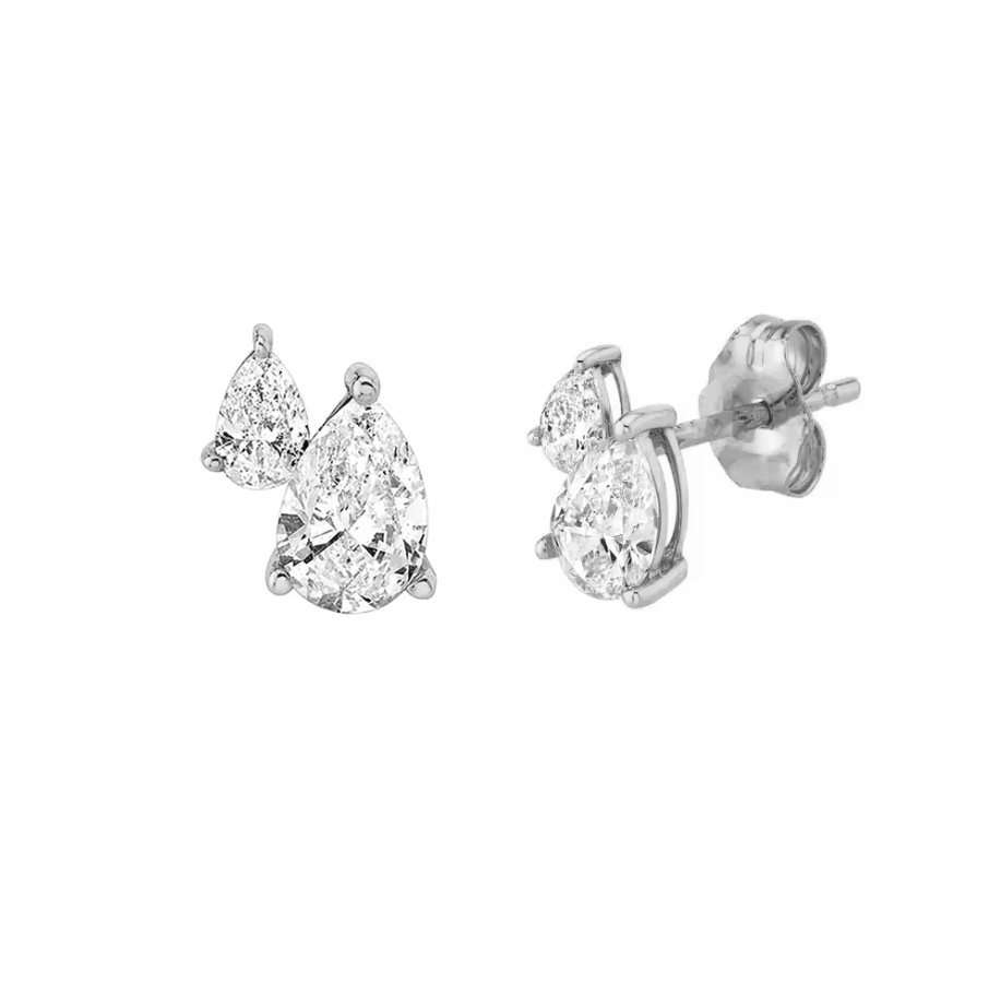 Lisa Silver Stud Earrings